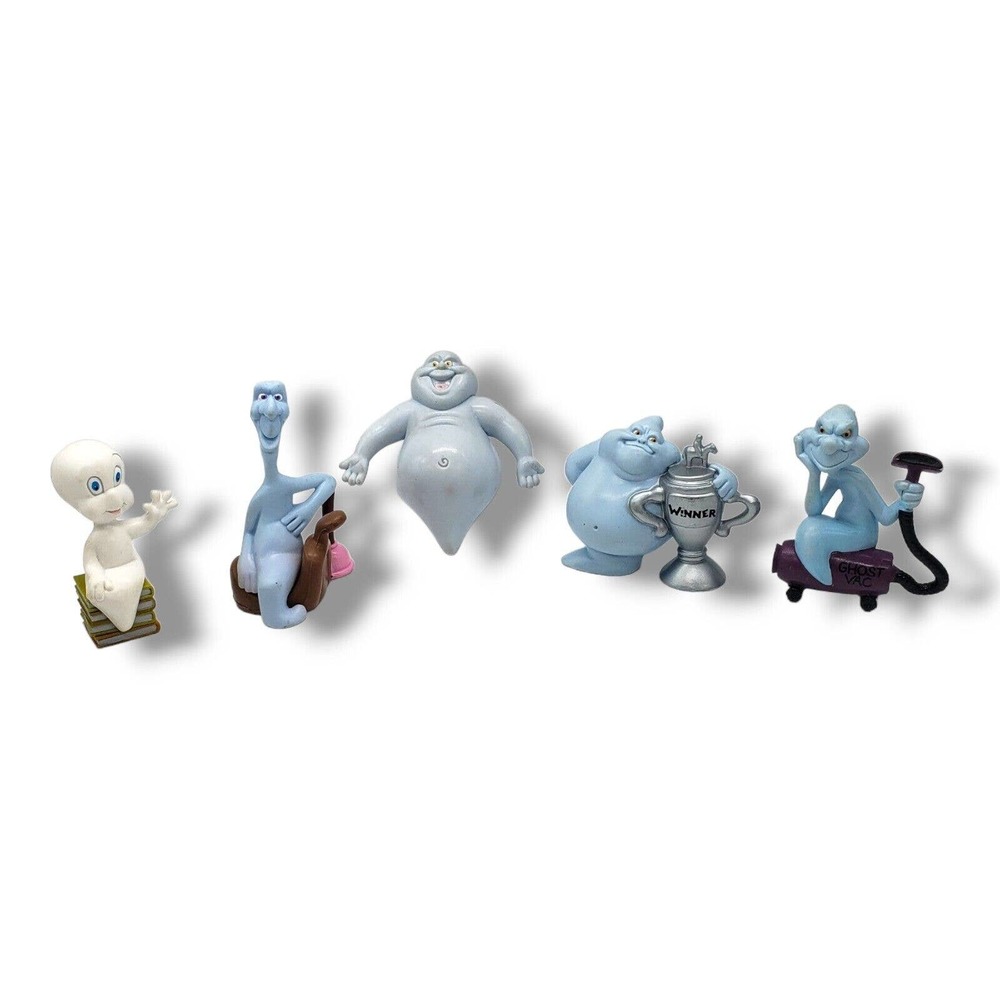 1994 CASPER the Friendly Ghost 3 inch PVC Figure Tyco Amblin Harvey lot of 5